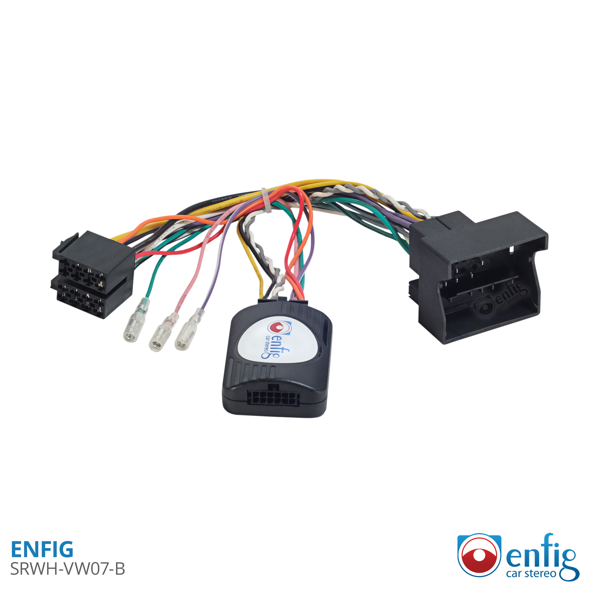 Enfig SRWH-VW07-B Volkswagen radio wiring harness with Can Bus interface  and Steering wheel control interface – Enfig Car Stereo