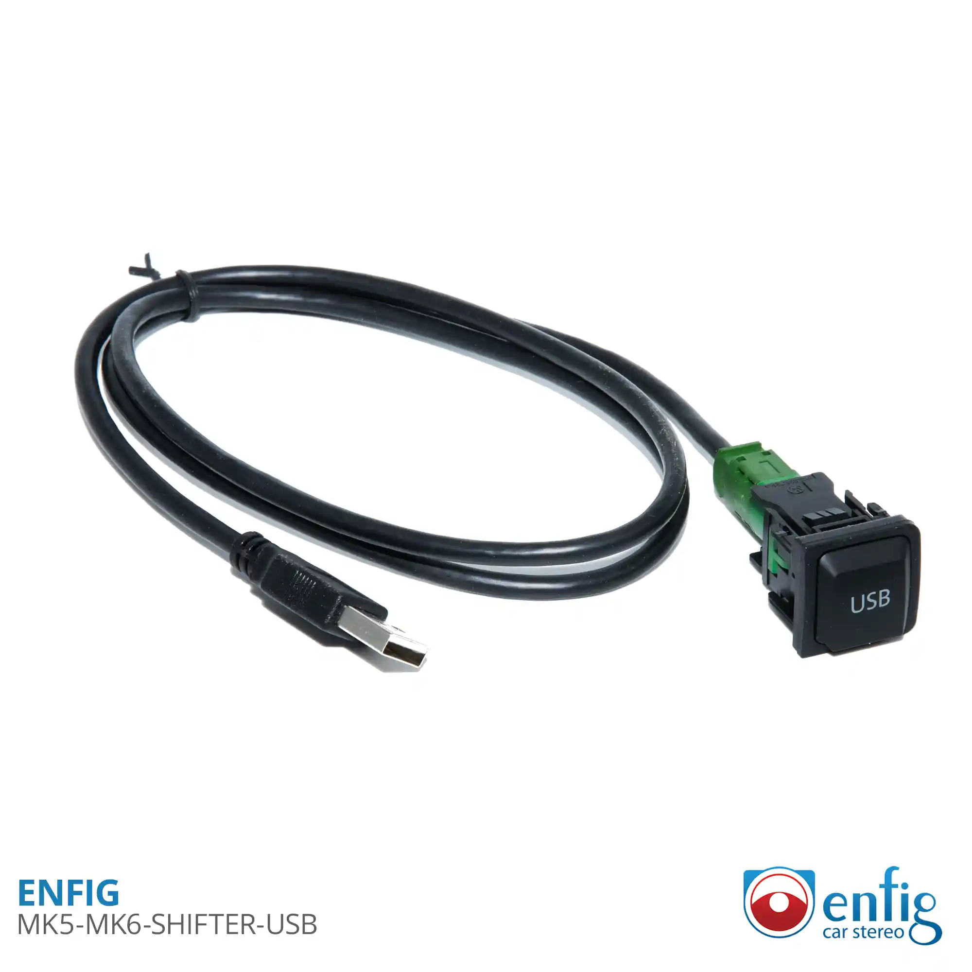 Enfig MK5 MK6 SHIFTER USB mountable USB 3.0 extension for CarPlay